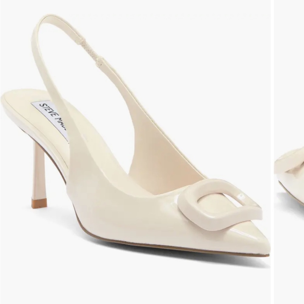 Steve Madden Cream Slingback Heels